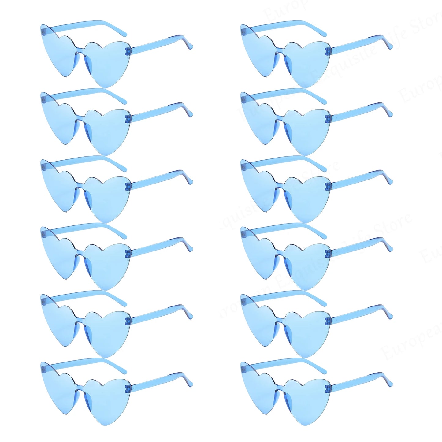 Trendy Heart-Shaped Party Sunglasses Bulk