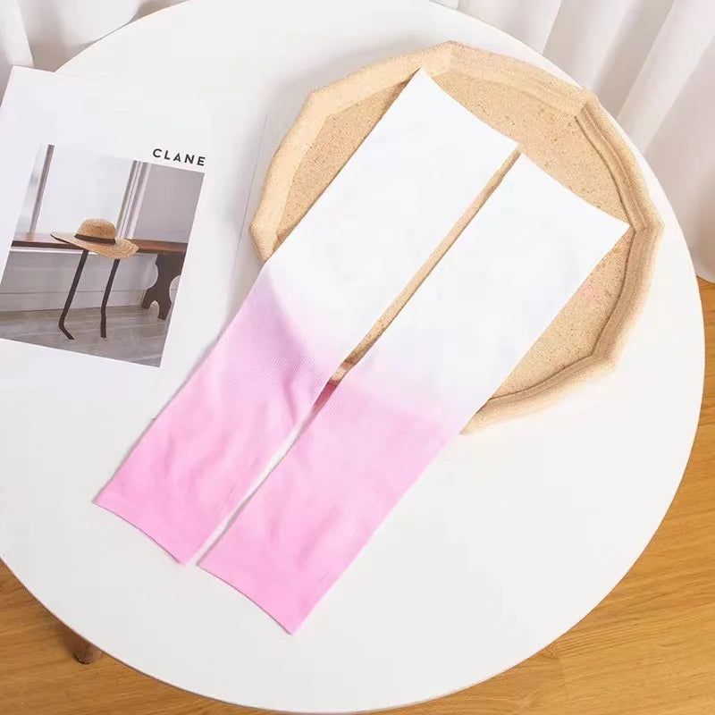 Colorful Gradient Ice Silk UV Sleeves