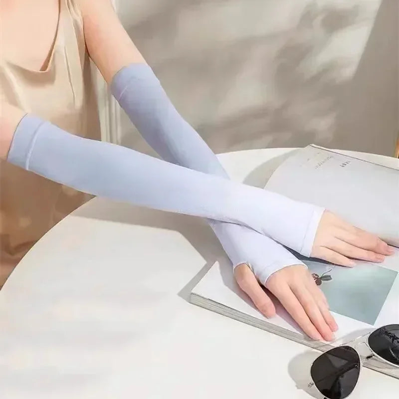 Colorful Gradient Ice Silk UV Sleeves