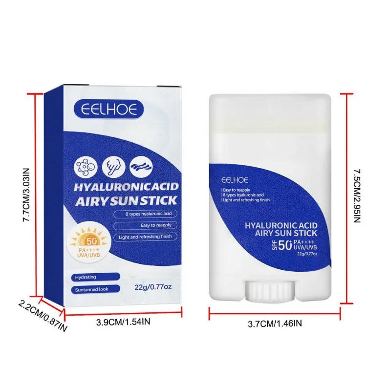 Convenient SPF50+ Hyaluronic Sunscreen Stick