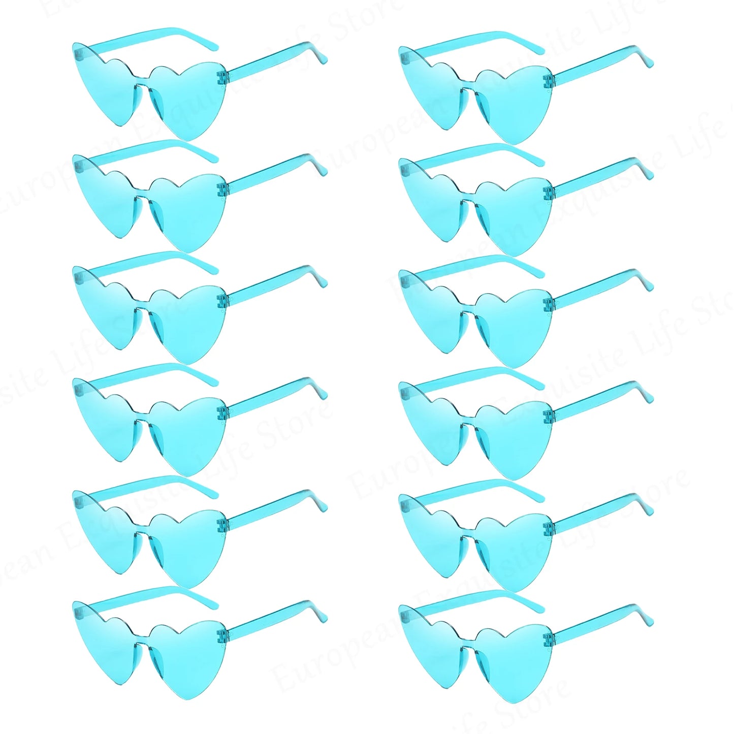 Trendy Heart-Shaped Party Sunglasses Bulk