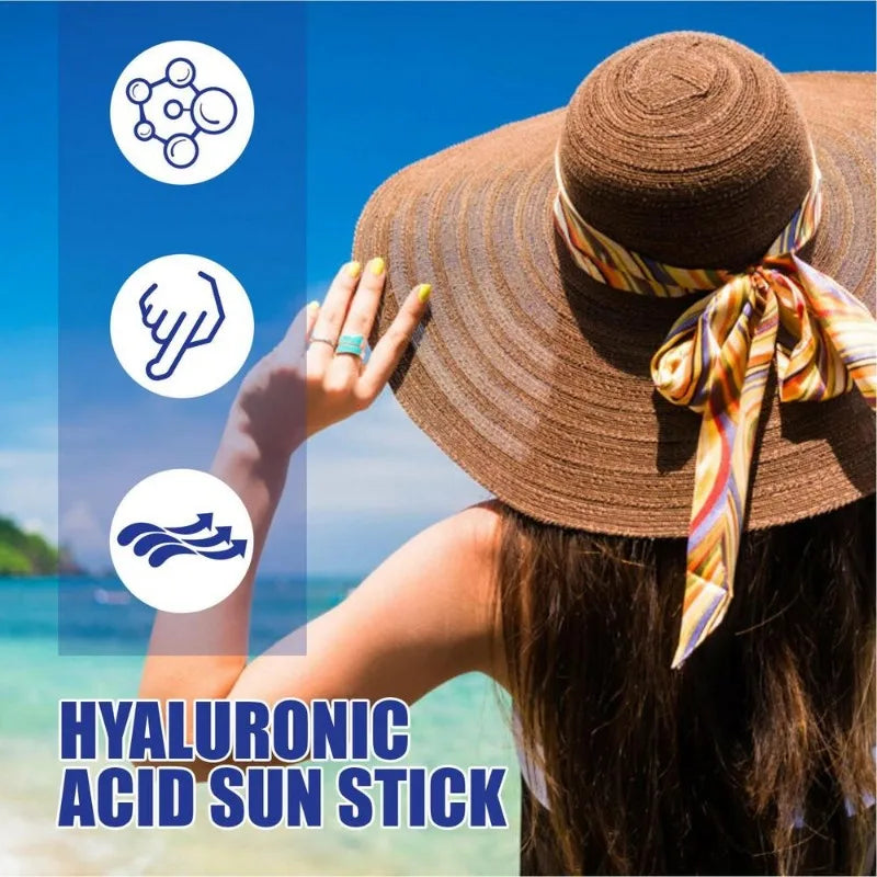 Convenient SPF50+ Hyaluronic Sunscreen Stick
