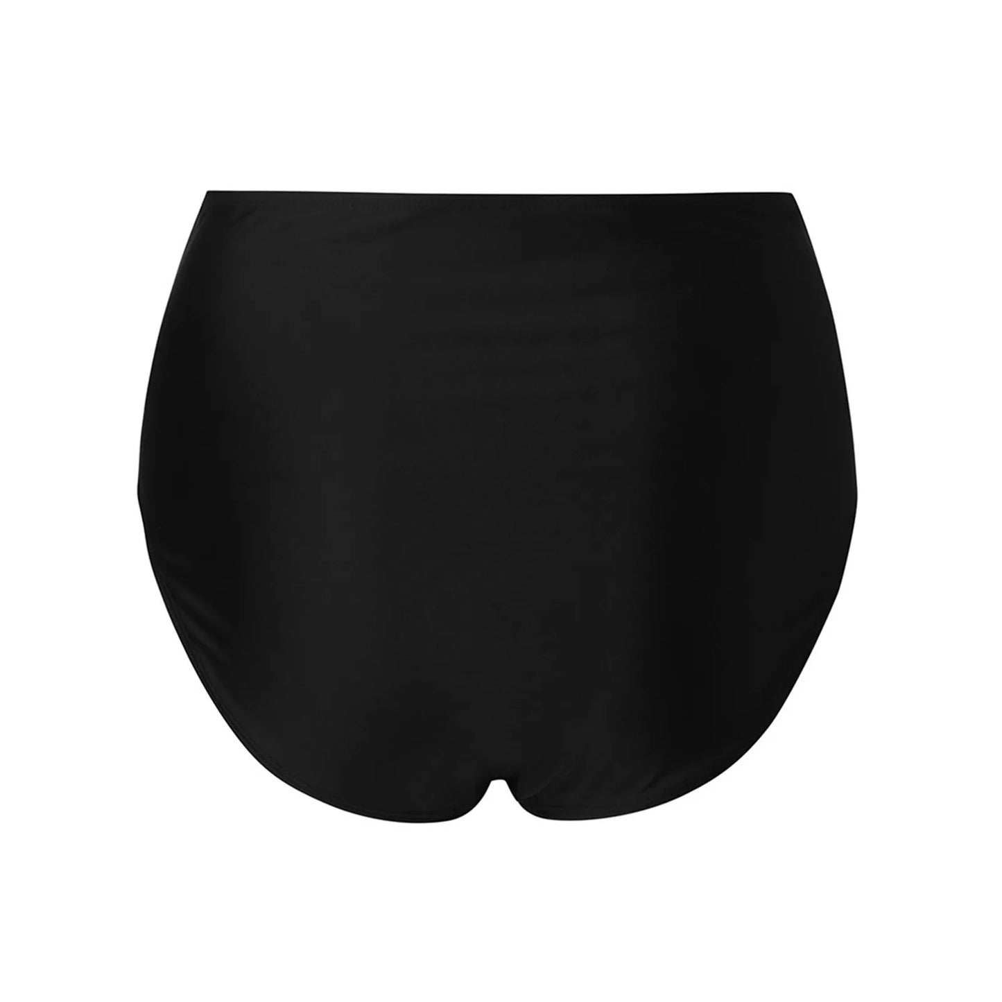 High-Waist Pleated Bikini Bottoms Sexy