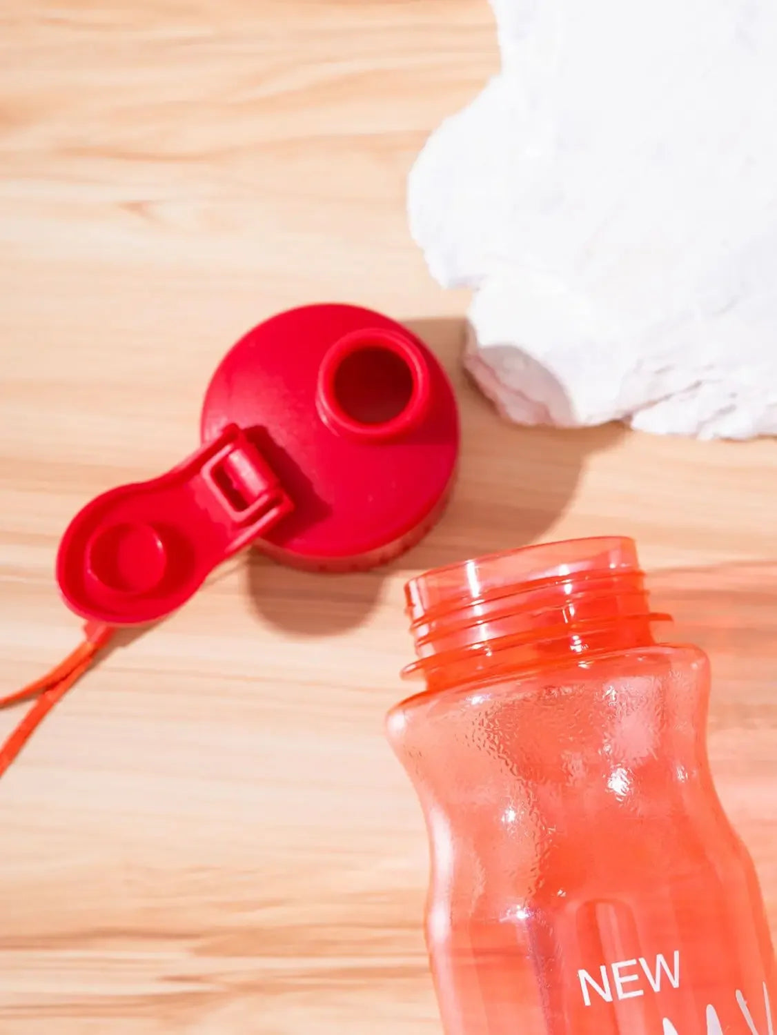 Transparent Water Bottle: Leak-proof Sports Drinkware