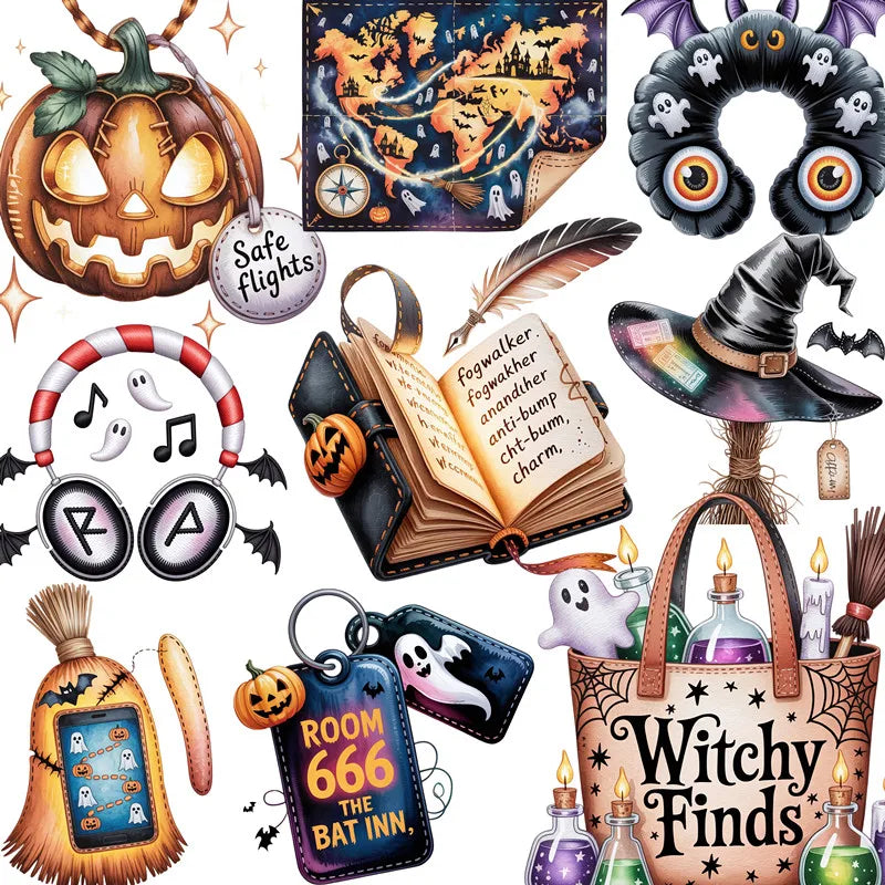 Halloween Stickers Kids Crafts DIY Supplies