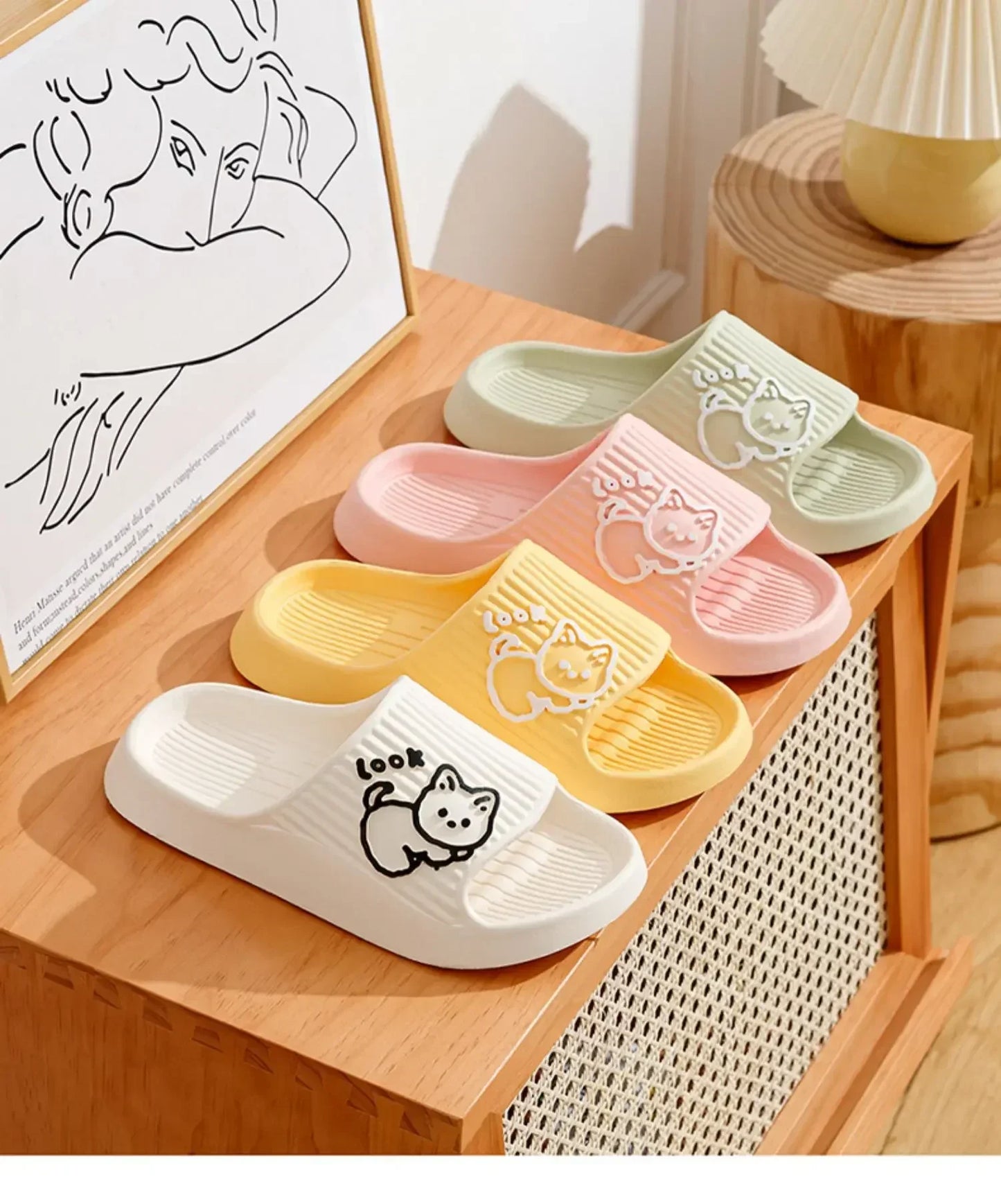 Bear Cartoon Slippers – Indoor Fun
