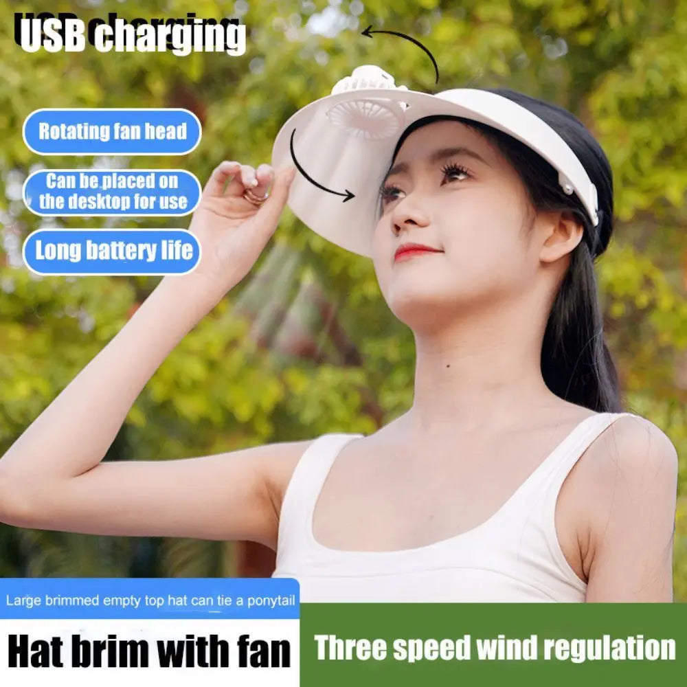 Innovative USB Fan Hat Sombrero Ventilador