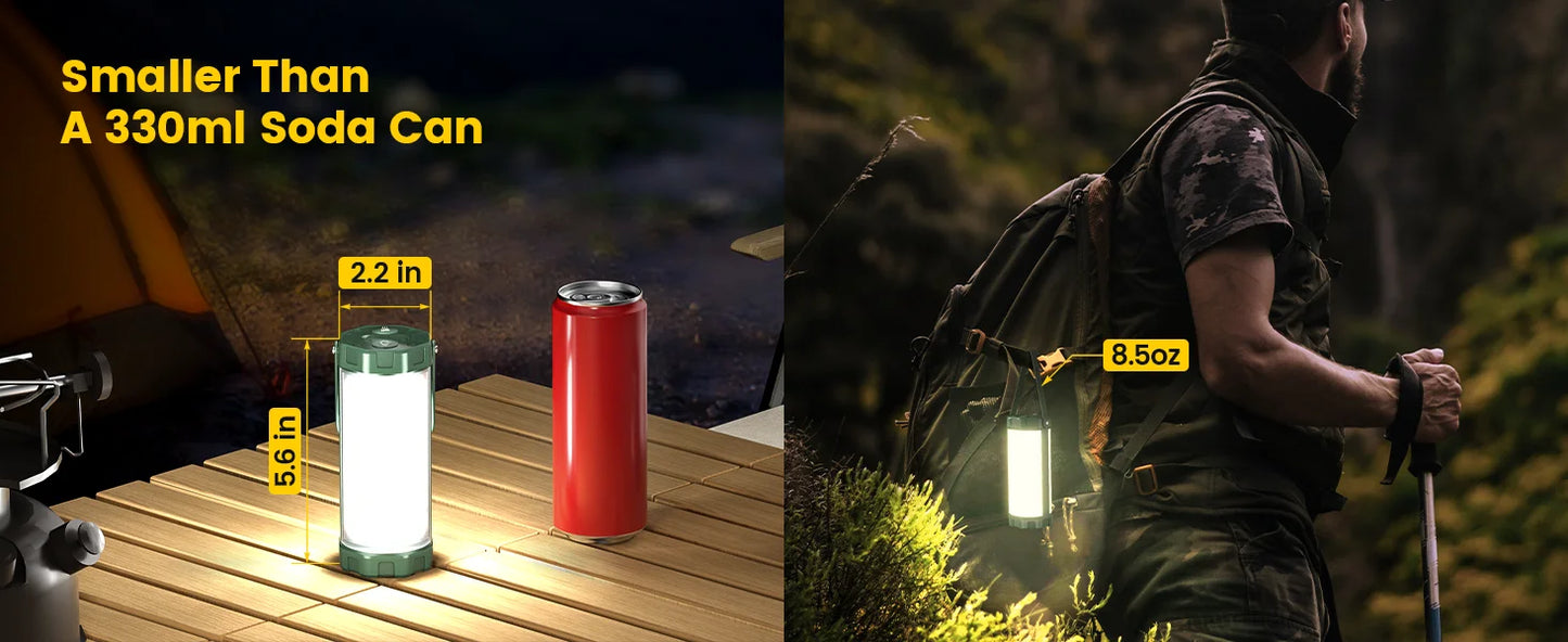 Survival 106LED Camping Lantern 1200LM Power Bank
