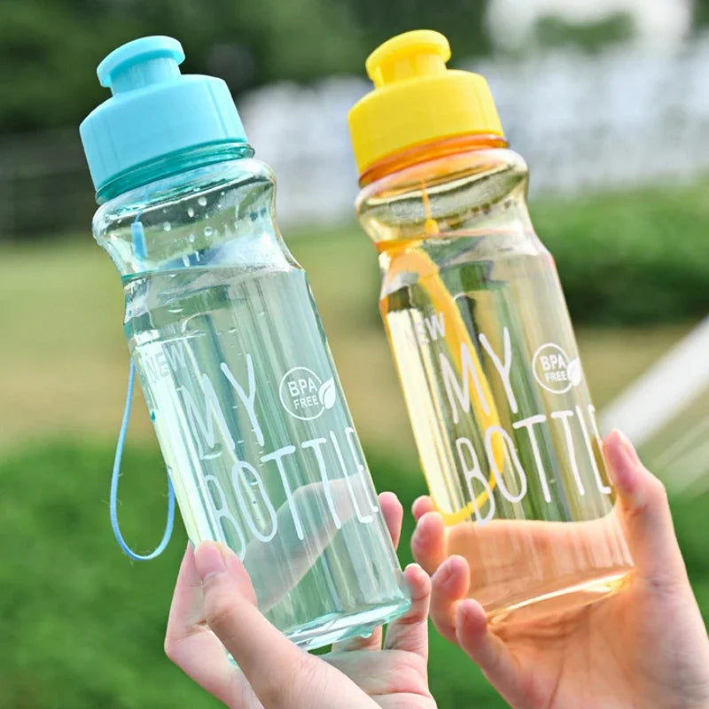 Transparent Water Bottle: Leak-proof Sports Drinkware