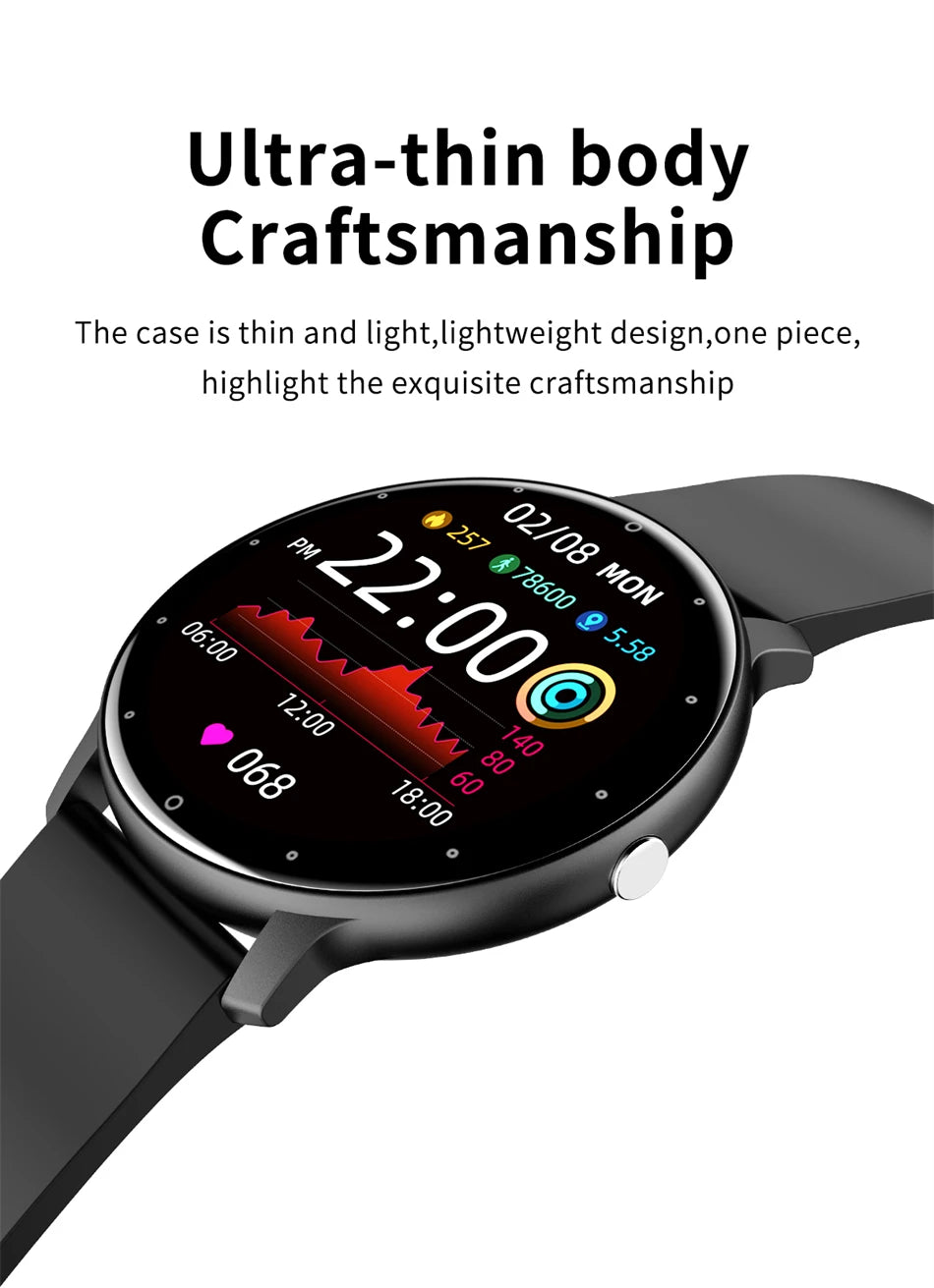 LIGE Full Touch Bluetooth Watch, Reloj Bluetooth Táctil Completo LIGE