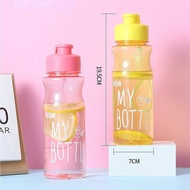 Transparent Water Bottle: Leak-proof Sports Drinkware