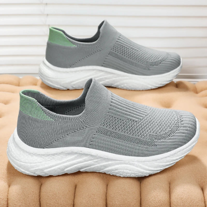 Cotton Slip-On Shoes, Zapatos Algodón Sin Cordones