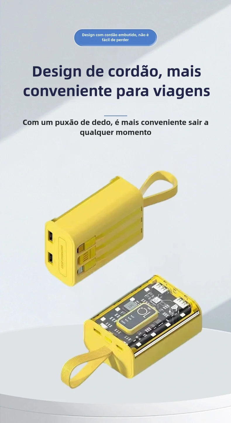 Compact Mini Mecha Power Bank 10000mAh