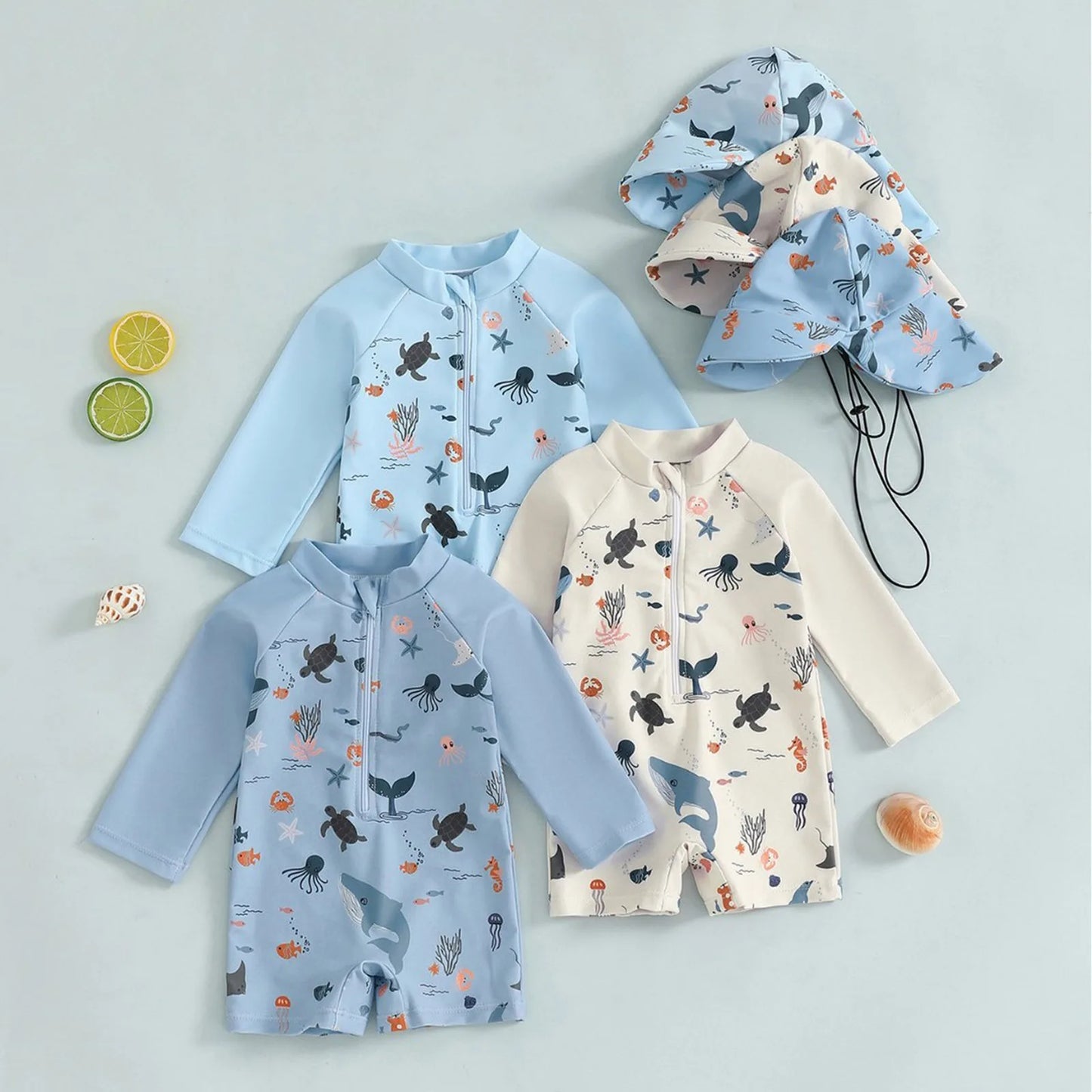 UV Protection Kids Swimsuit Set