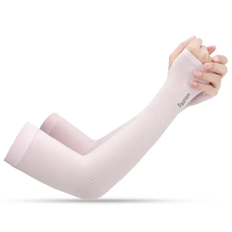 Cooling Ice Silk UV Cycling Sleeves