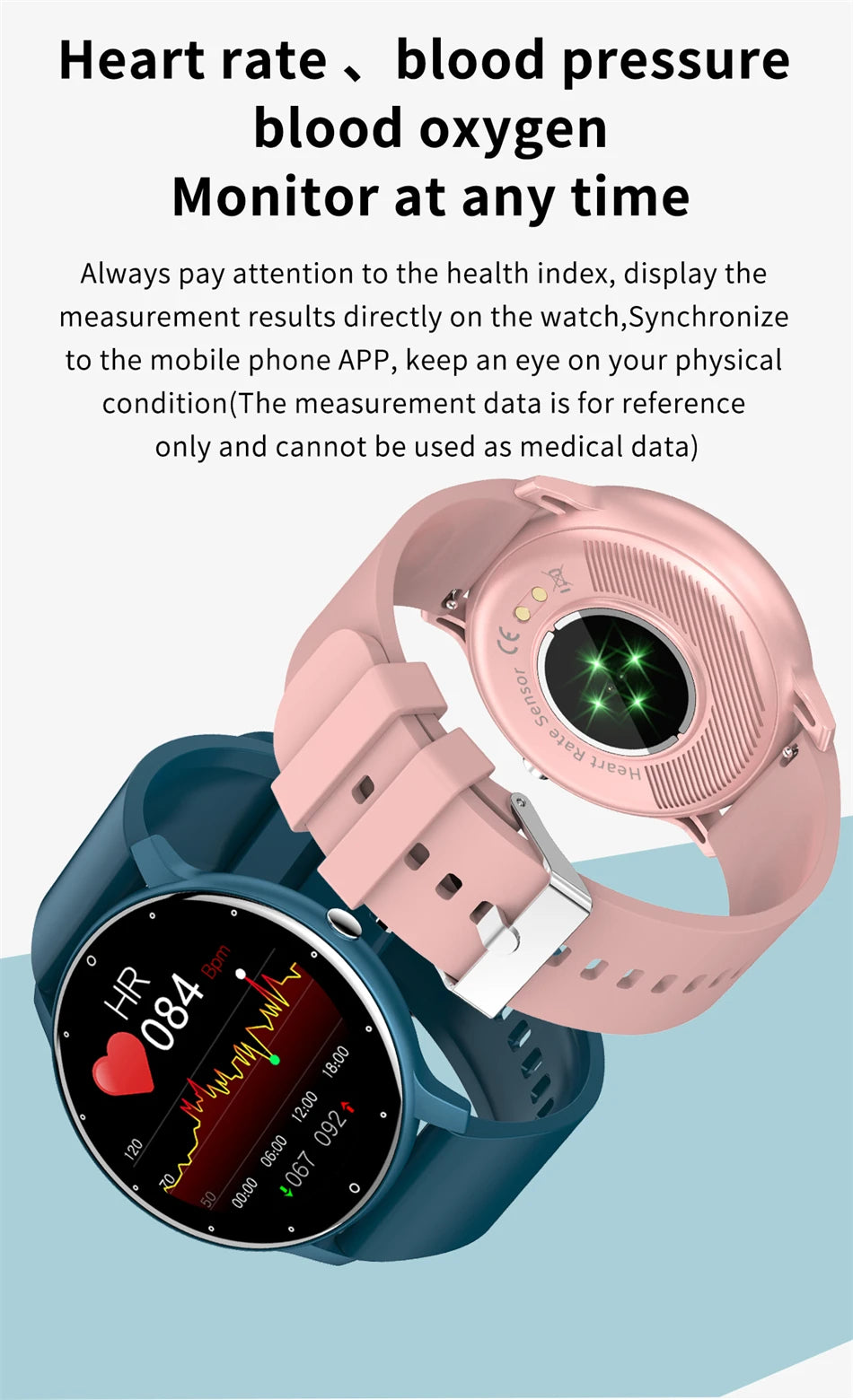 LIGE Full Touch Bluetooth Watch, Reloj Bluetooth Táctil Completo LIGE