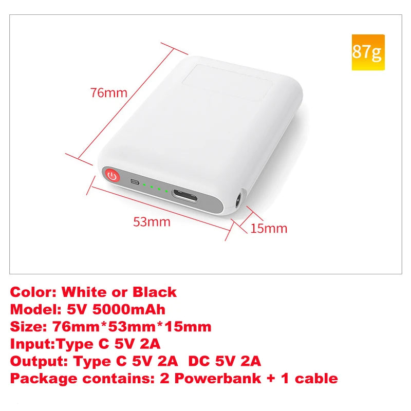 Professional Heated Clothing Battery 5000mAh Type-C