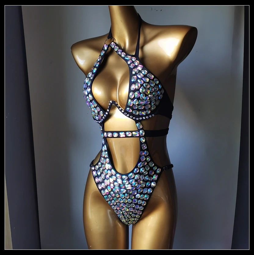 Luxury Diamond Crystal Bikini Set