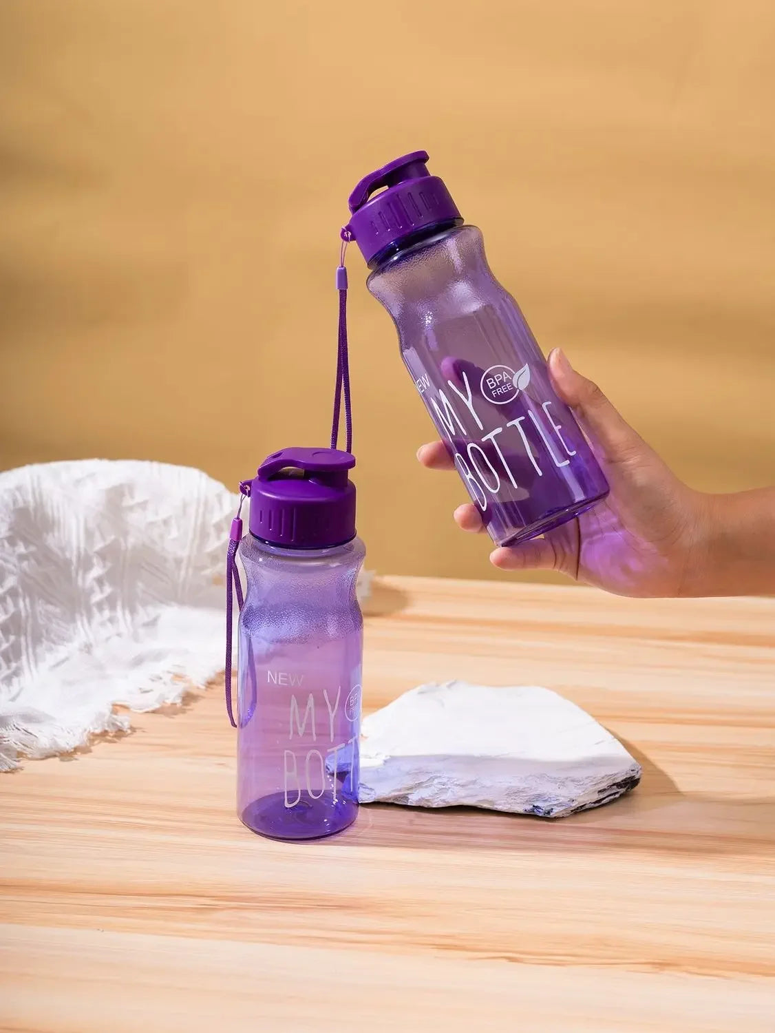 Transparent Water Bottle: Leak-proof Sports Drinkware