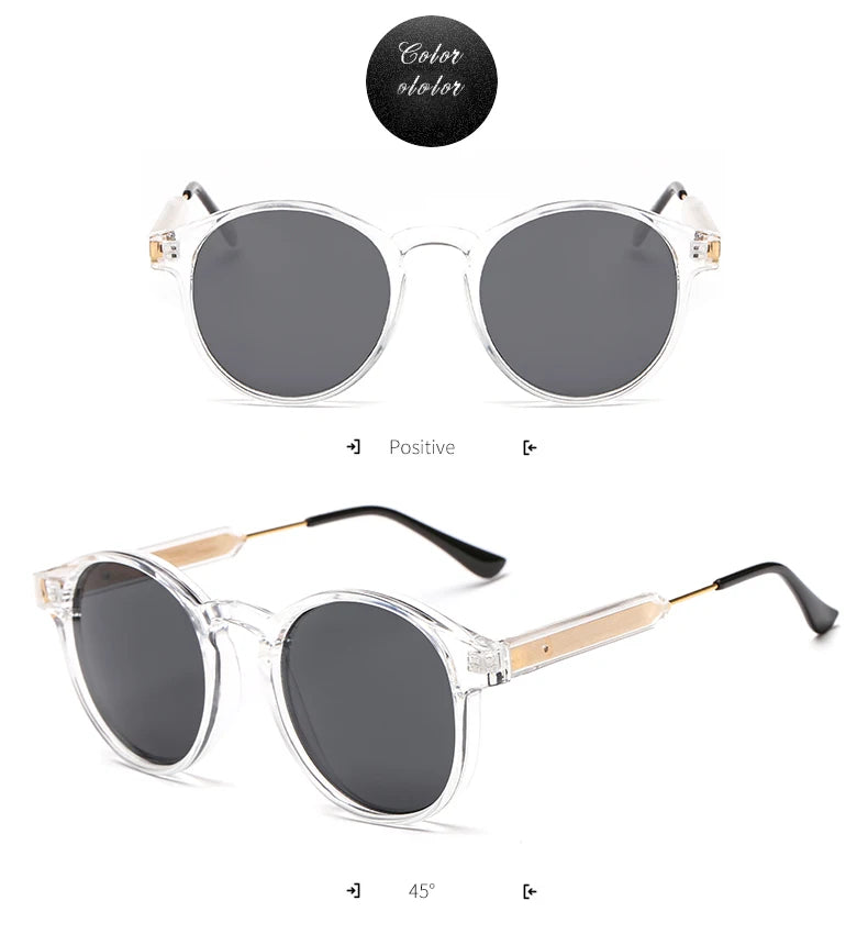 Stylish Retro Round Sunglasses UV400