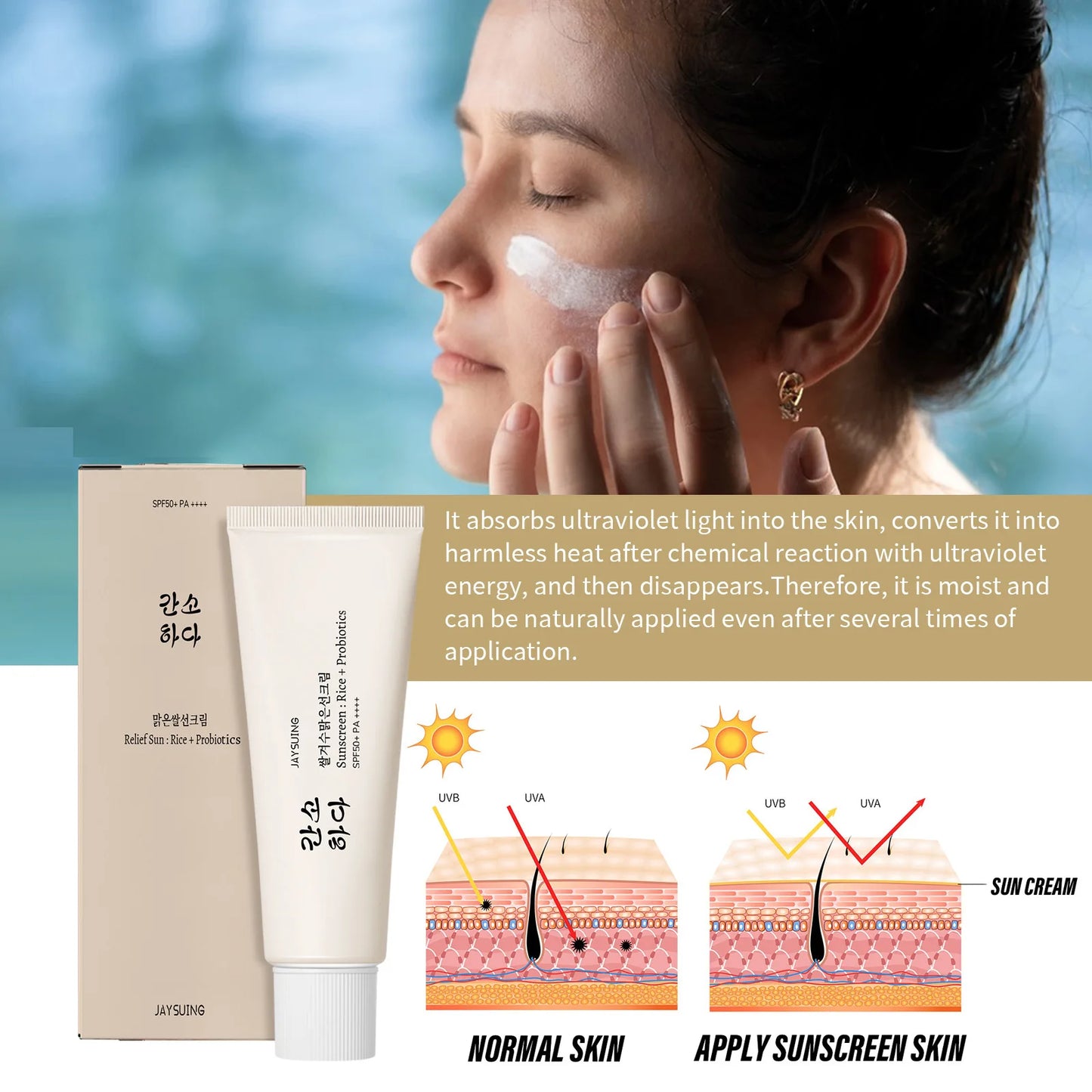 Moisturizing Rice Probiotics SPF50+ Sunscreen