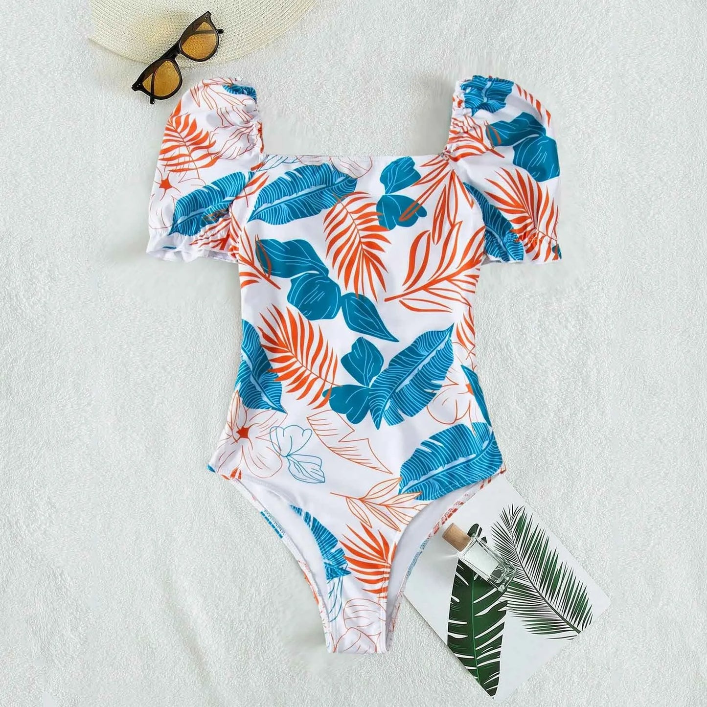 Tropical Floral Triangle Bikini Set
