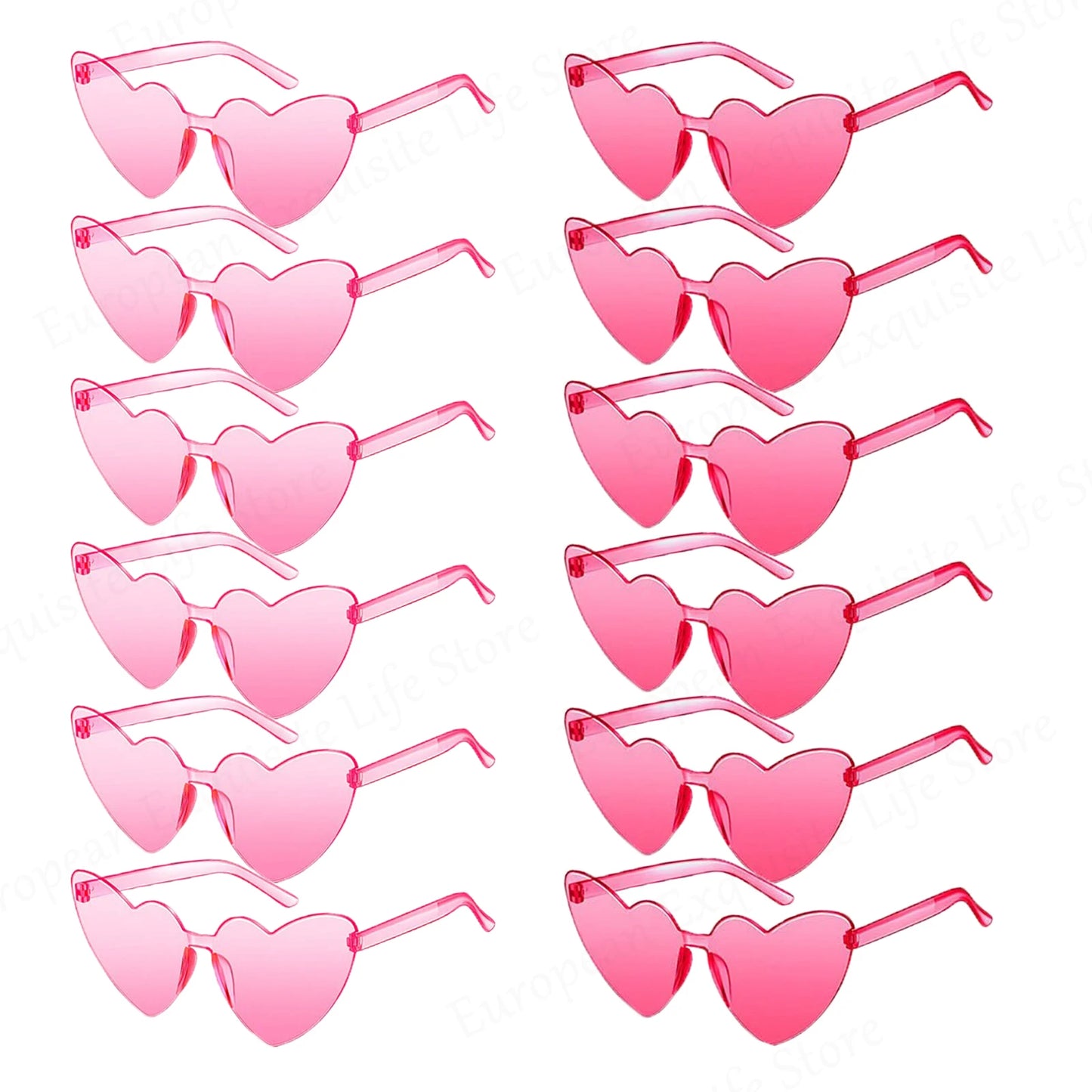 Trendy Heart-Shaped Party Sunglasses Bulk