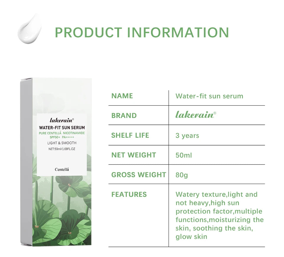 Soothing Centella Asiatica SPF50 Sunscreen Essence