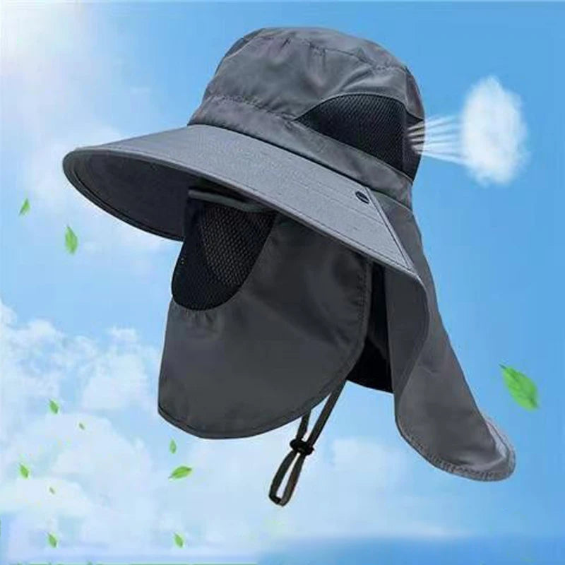Professional Quick-Dry Fishing Hat Face Cover