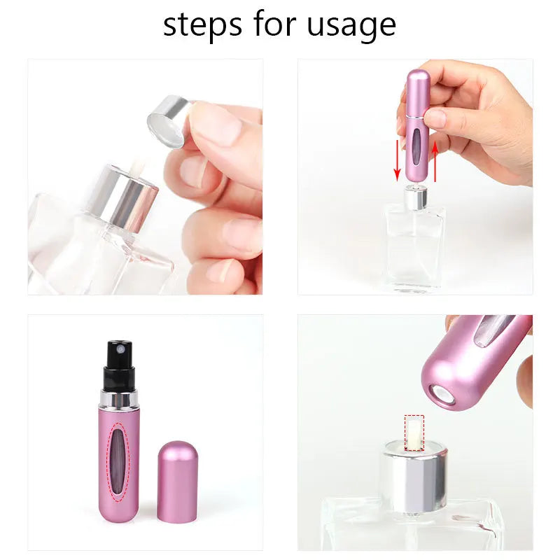 5ml Perfume Bottle: Portable Refill Travel Atomize