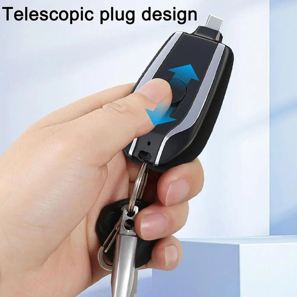 Emergency Mini Keychain Power Bank 1500mAh