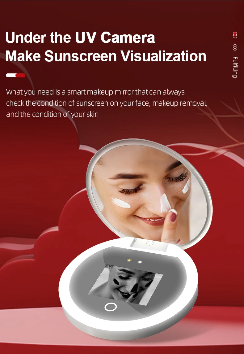 Revolutionary Smart UV Sunscreen Detection Mirror