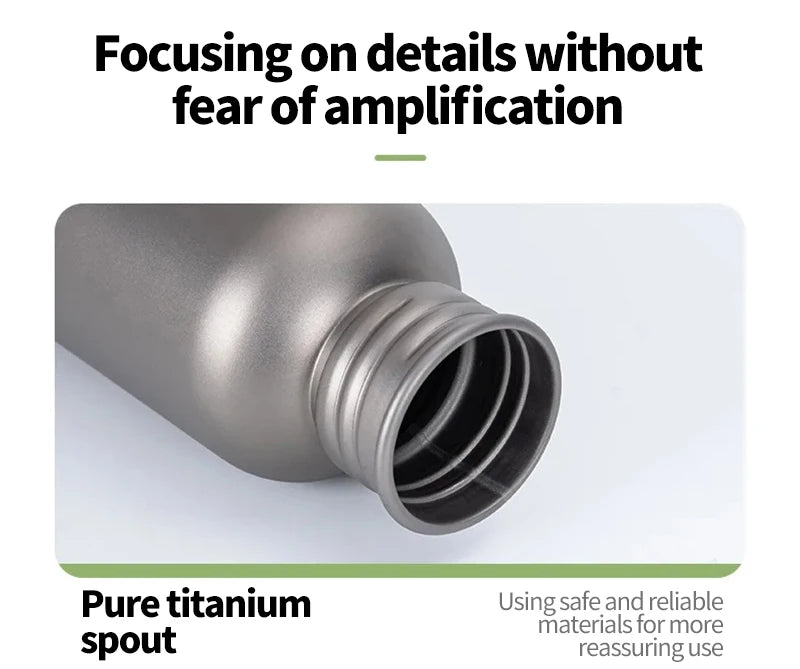 Titanium Water Bottle, Botella Agua Titanio