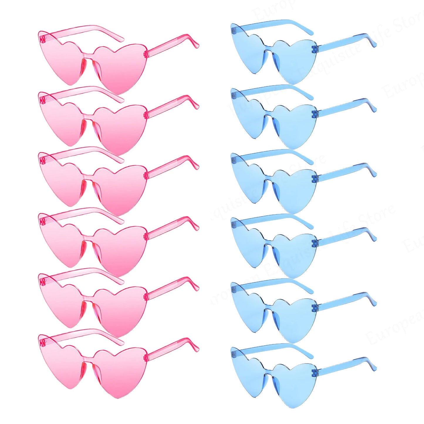 Trendy Heart-Shaped Party Sunglasses Bulk