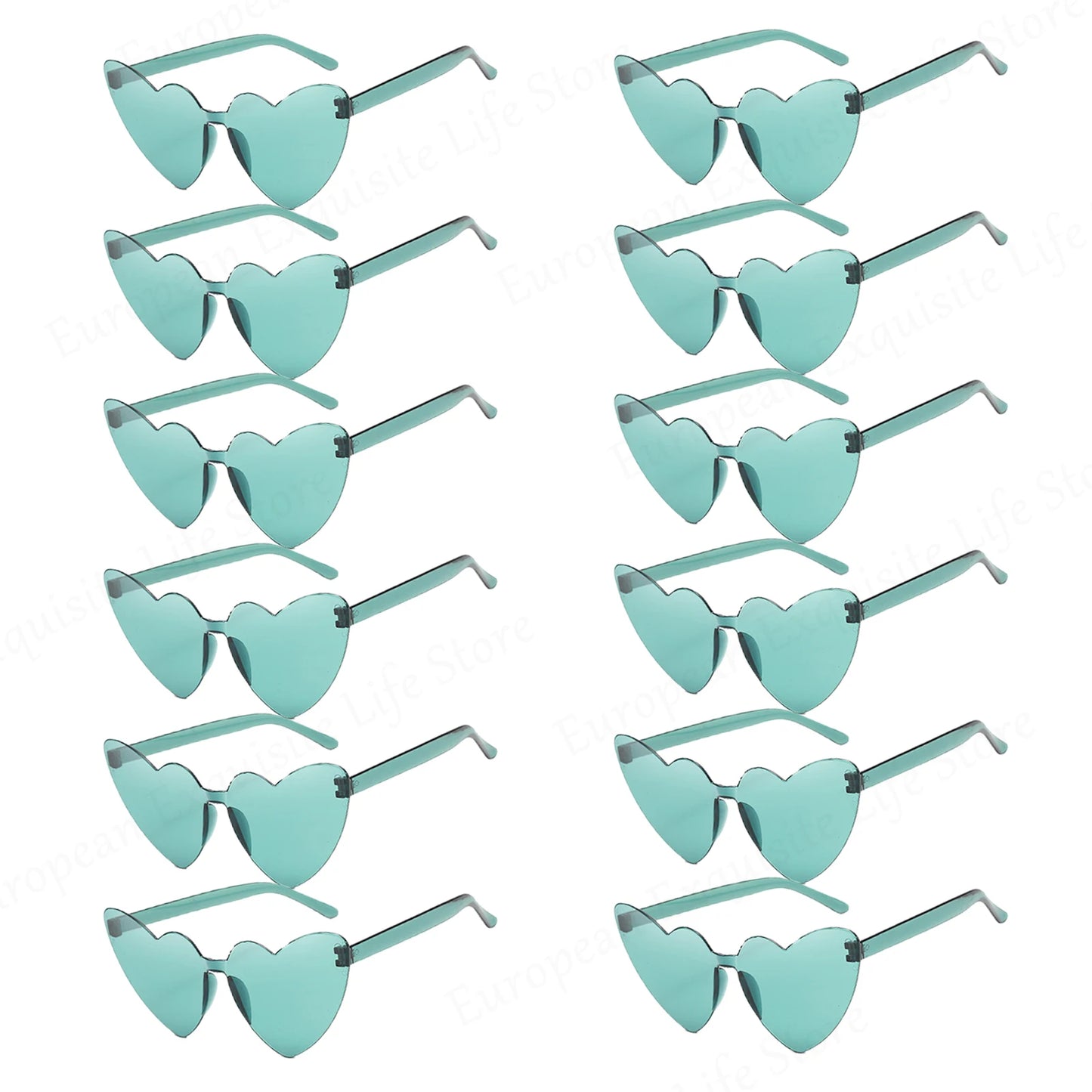 Trendy Heart-Shaped Party Sunglasses Bulk
