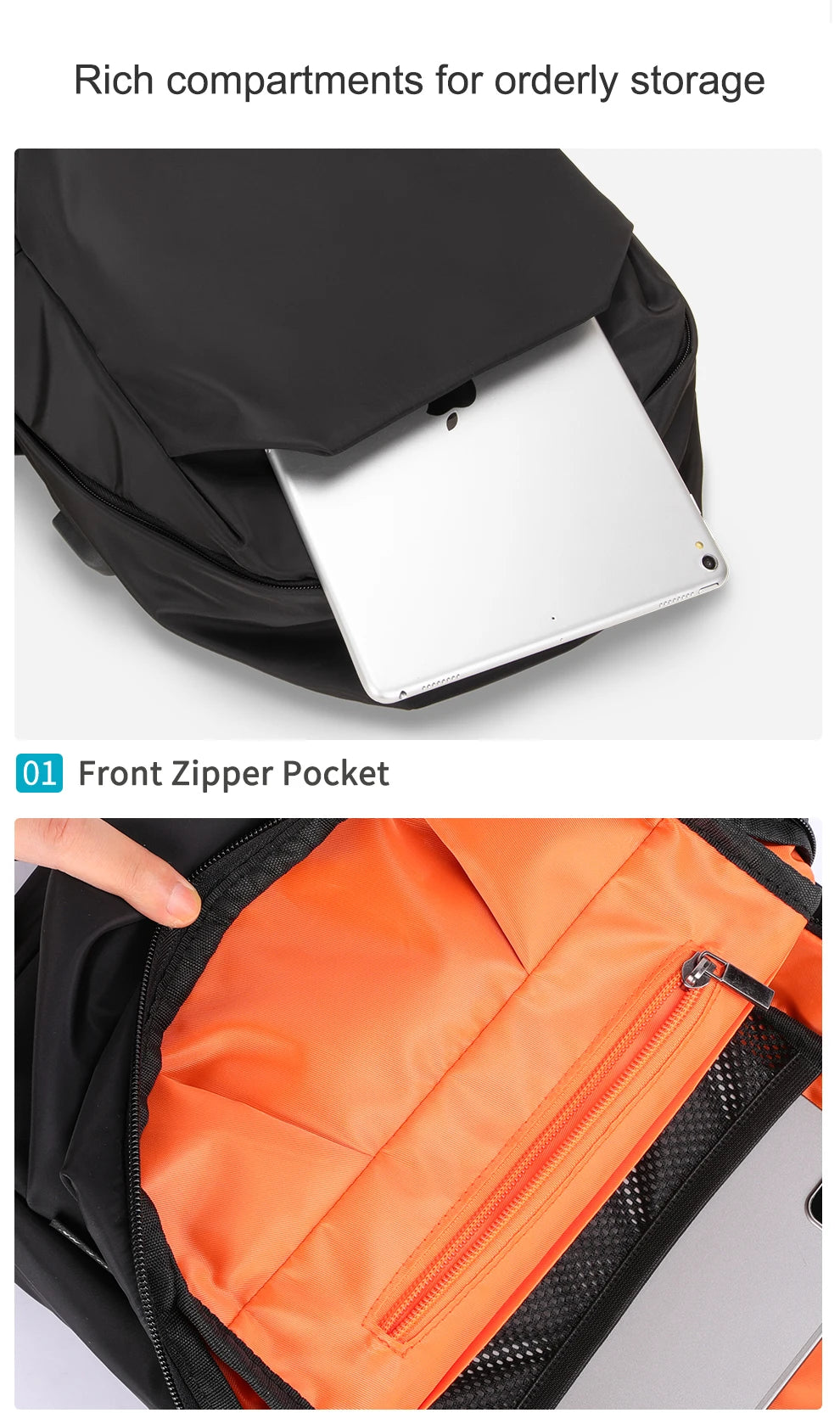 Premium Compact iPad Backpack 12.9"
