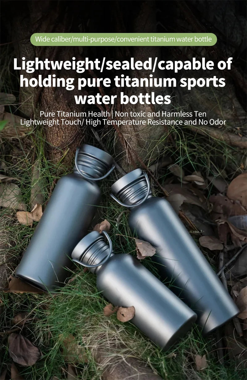Titanium Water Bottle, Botella Agua Titanio