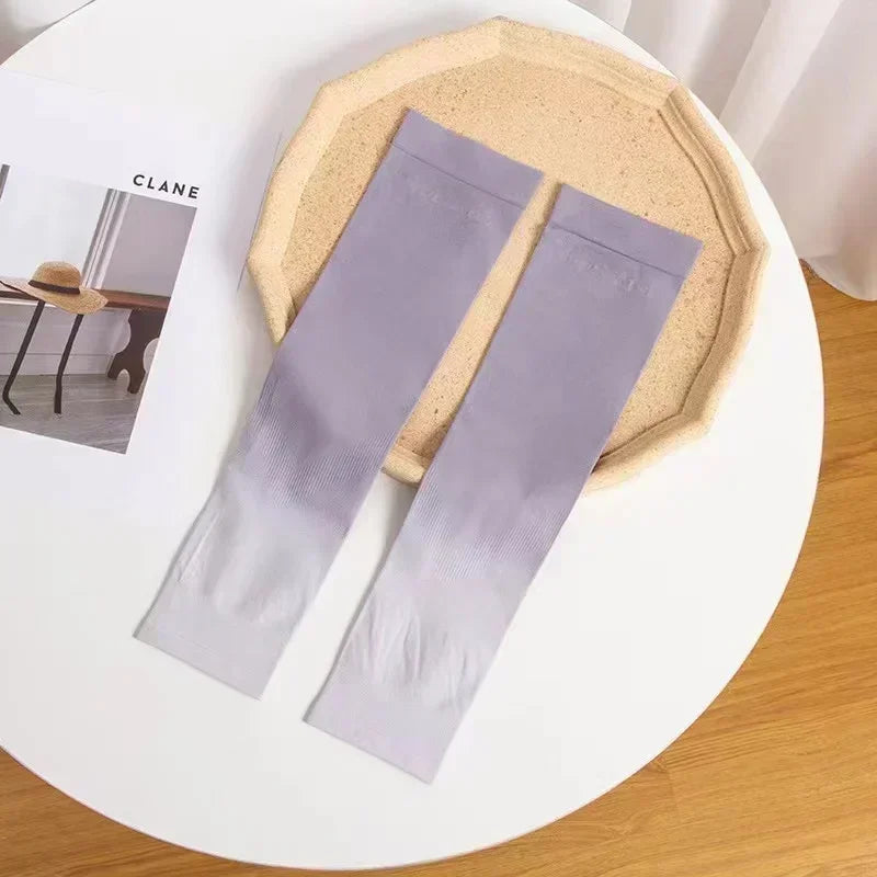 Colorful Gradient Ice Silk UV Sleeves