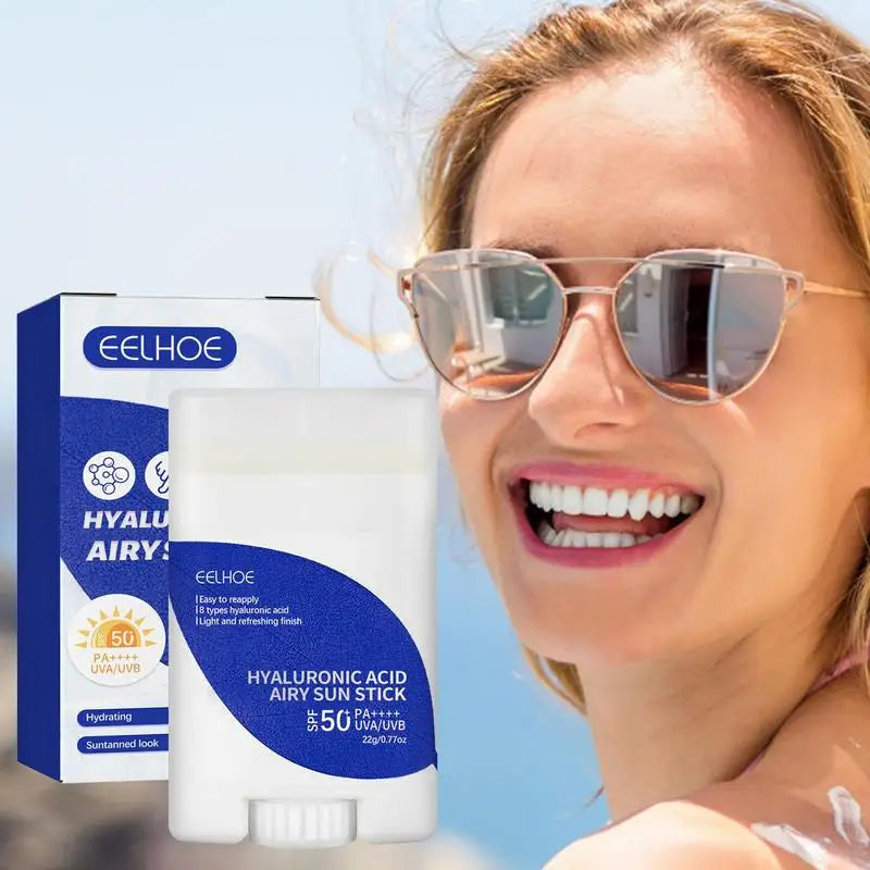 Convenient SPF50+ Hyaluronic Sunscreen Stick