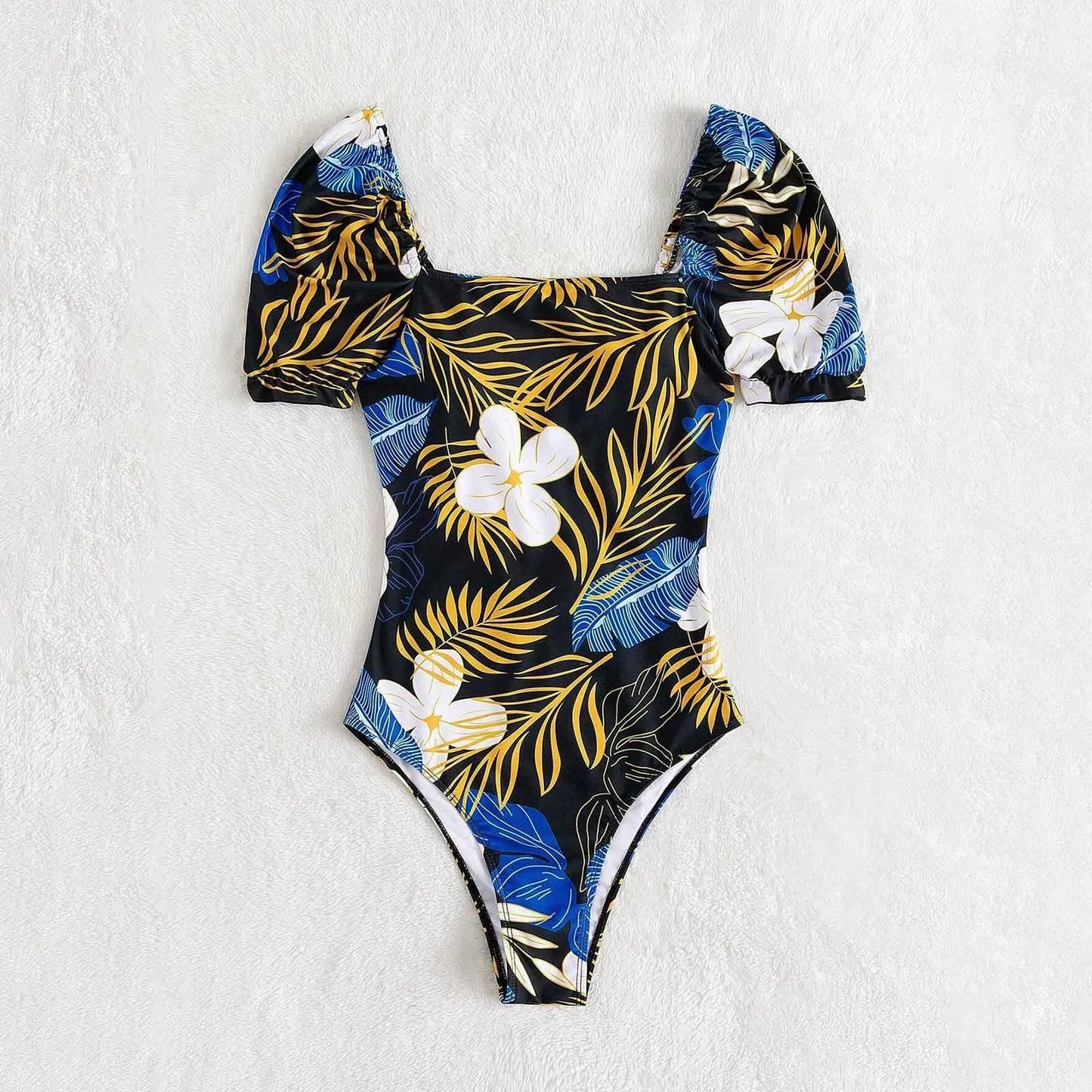 Tropical Floral Triangle Bikini Set
