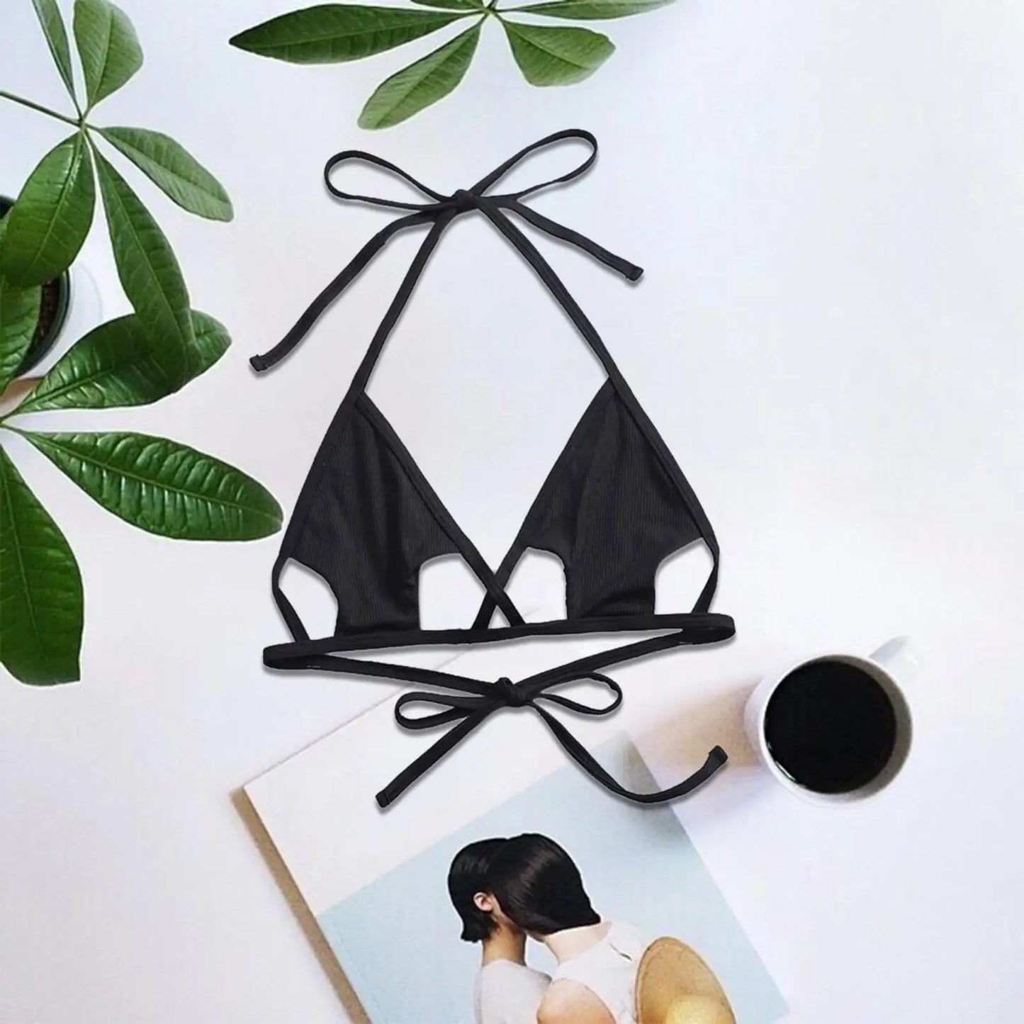 Elegant Maternity Swimsuit Triangle Bikini