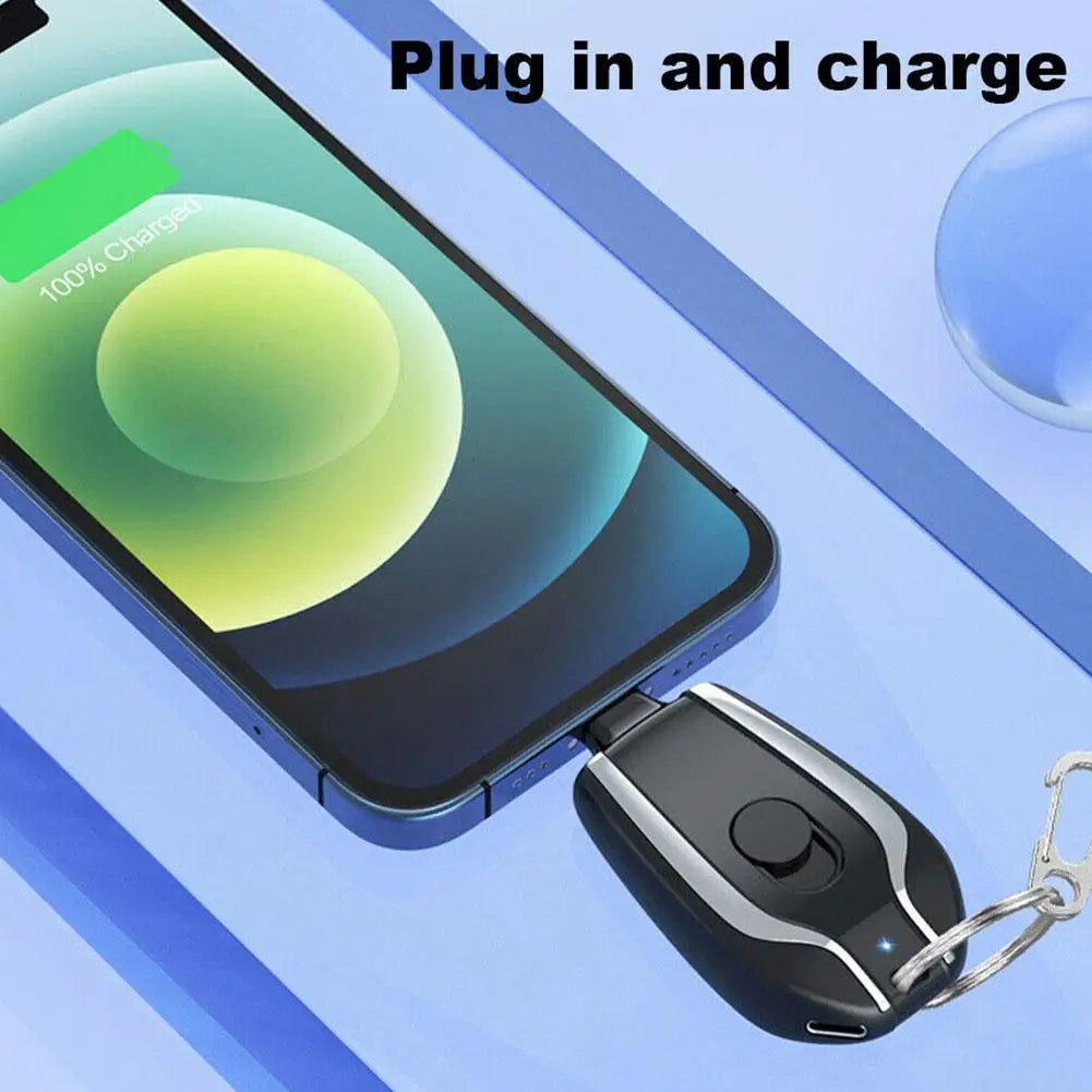 Emergency Mini Keychain Power Bank 1500mAh