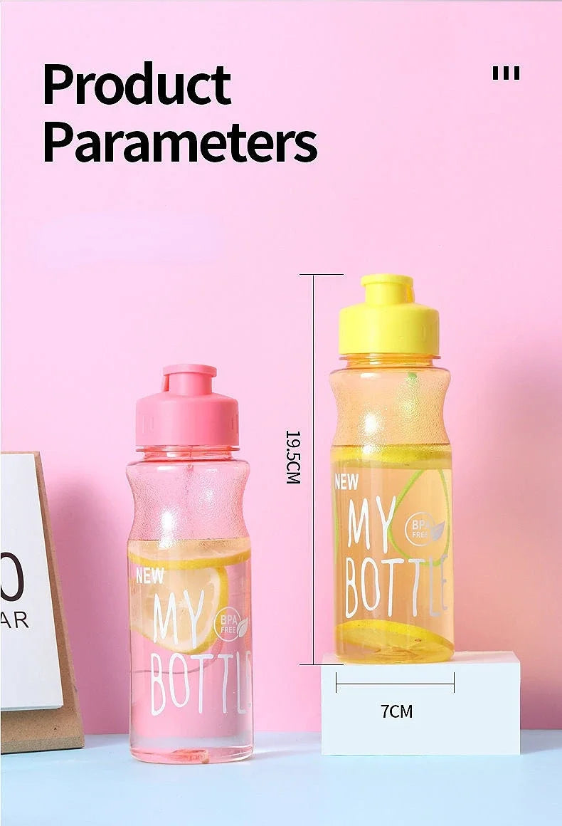 Transparent Water Bottle: Leak-proof Sports Drinkware