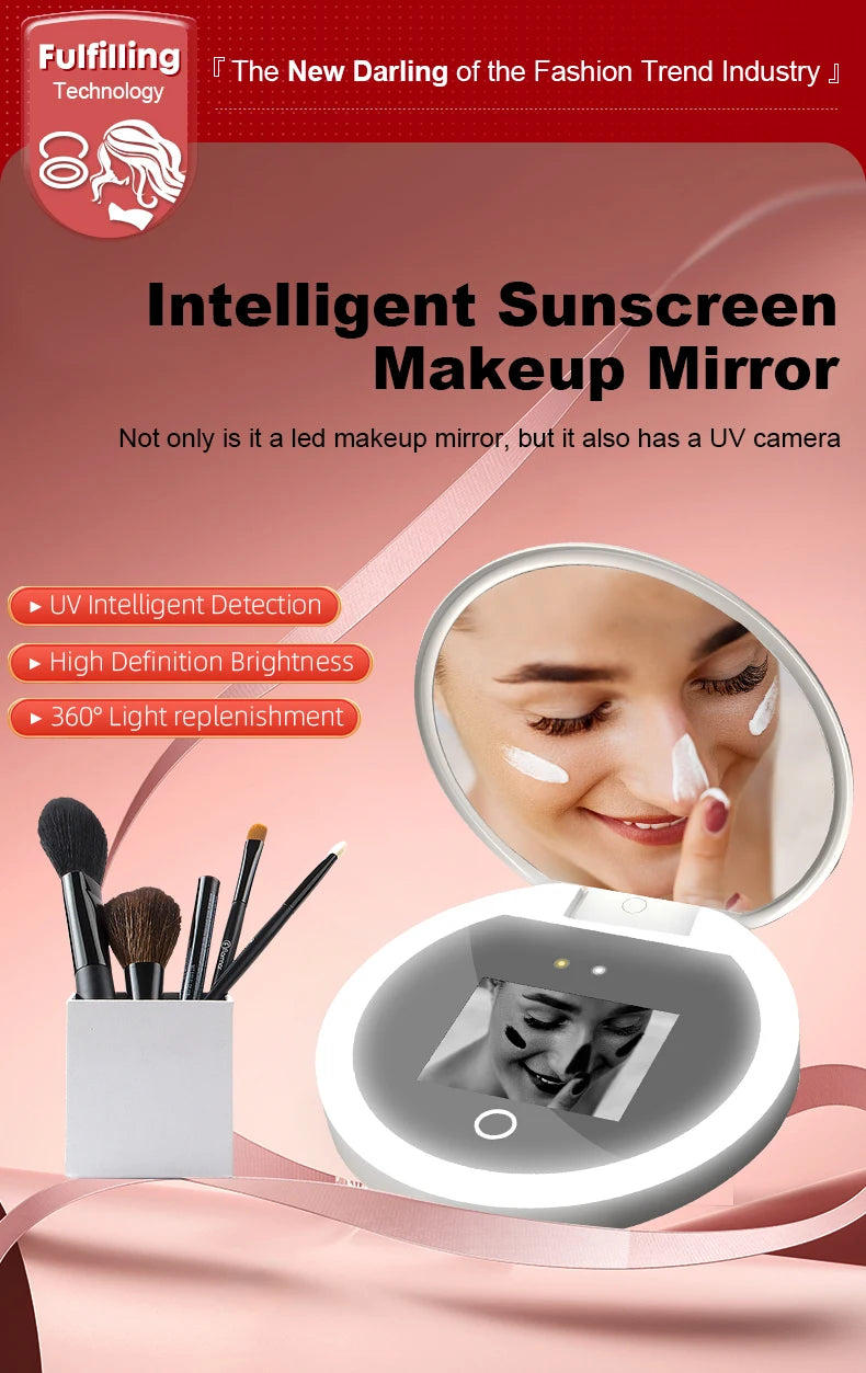 Revolutionary Smart UV Sunscreen Detection Mirror