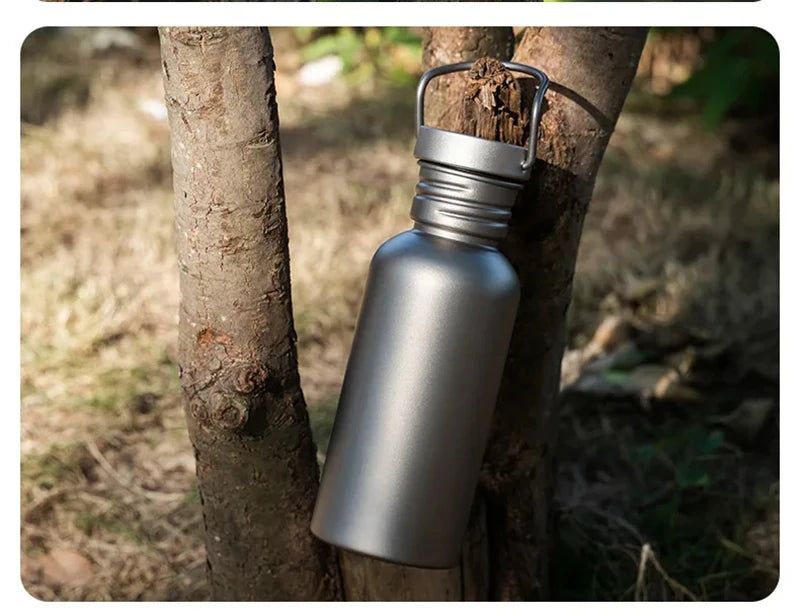 Titanium Water Bottle, Botella Agua Titanio