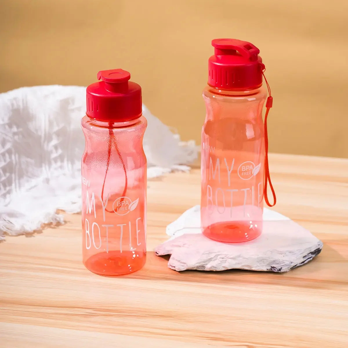 Transparent Water Bottle: Leak-proof Sports Drinkware