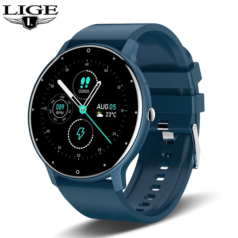 LIGE Full Touch Bluetooth Watch, Reloj Bluetooth Táctil Completo LIGE