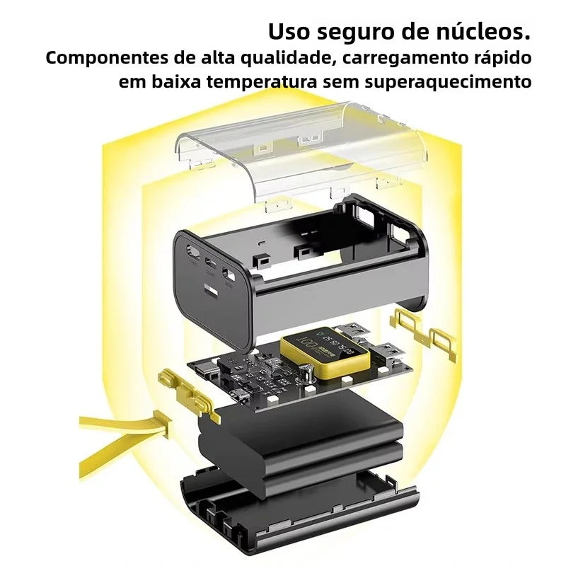 Compact Mini Mecha Power Bank 10000mAh