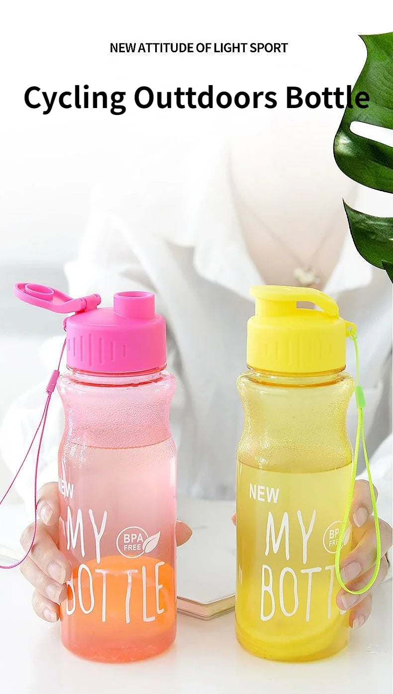 Transparent Water Bottle: Leak-proof Sports Drinkware
