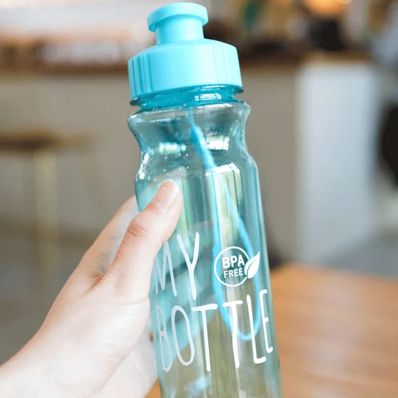 Transparent Water Bottle: Leak-proof Sports Drinkware